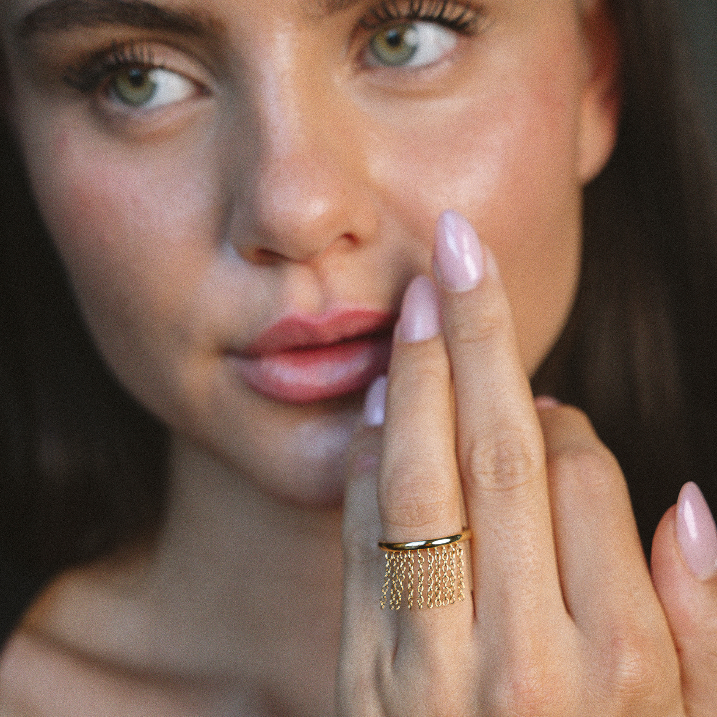 Gold Plated Fringe Ring