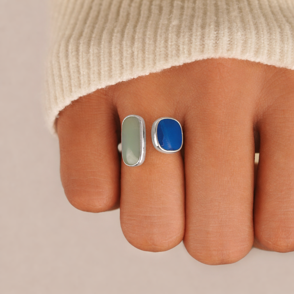 Aquamarine Silver Ring