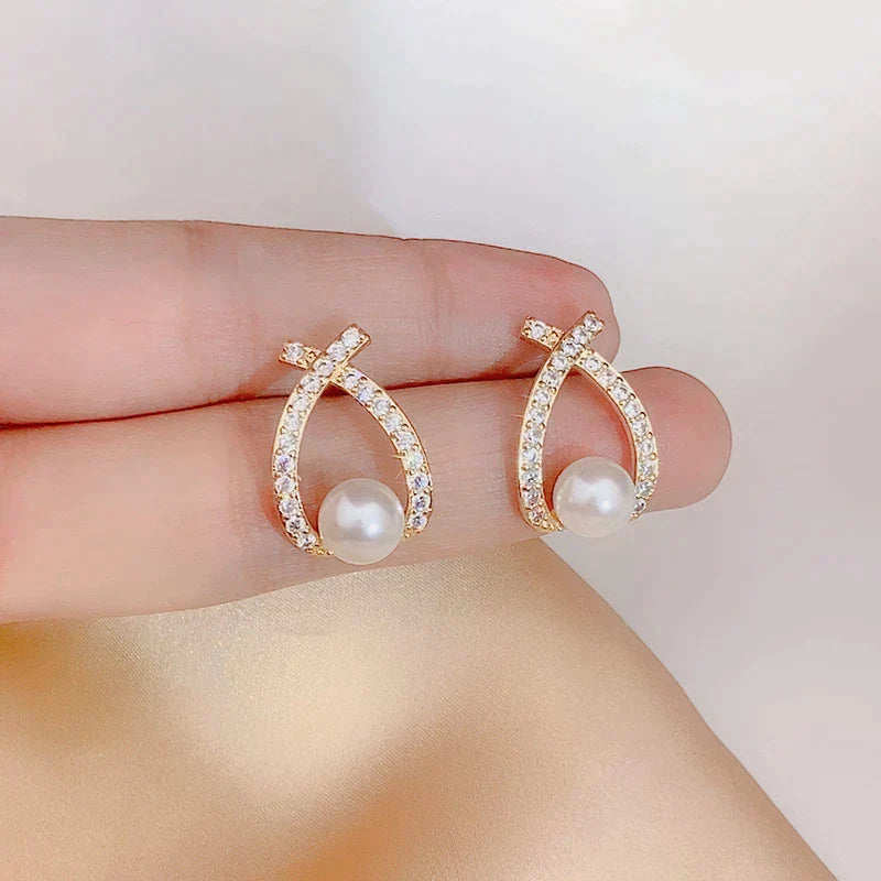 Pearl & Sequin Earrings