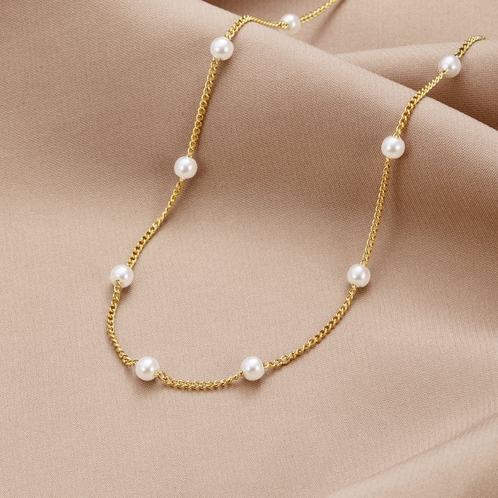 Nura Pearl Necklace 18K Gold