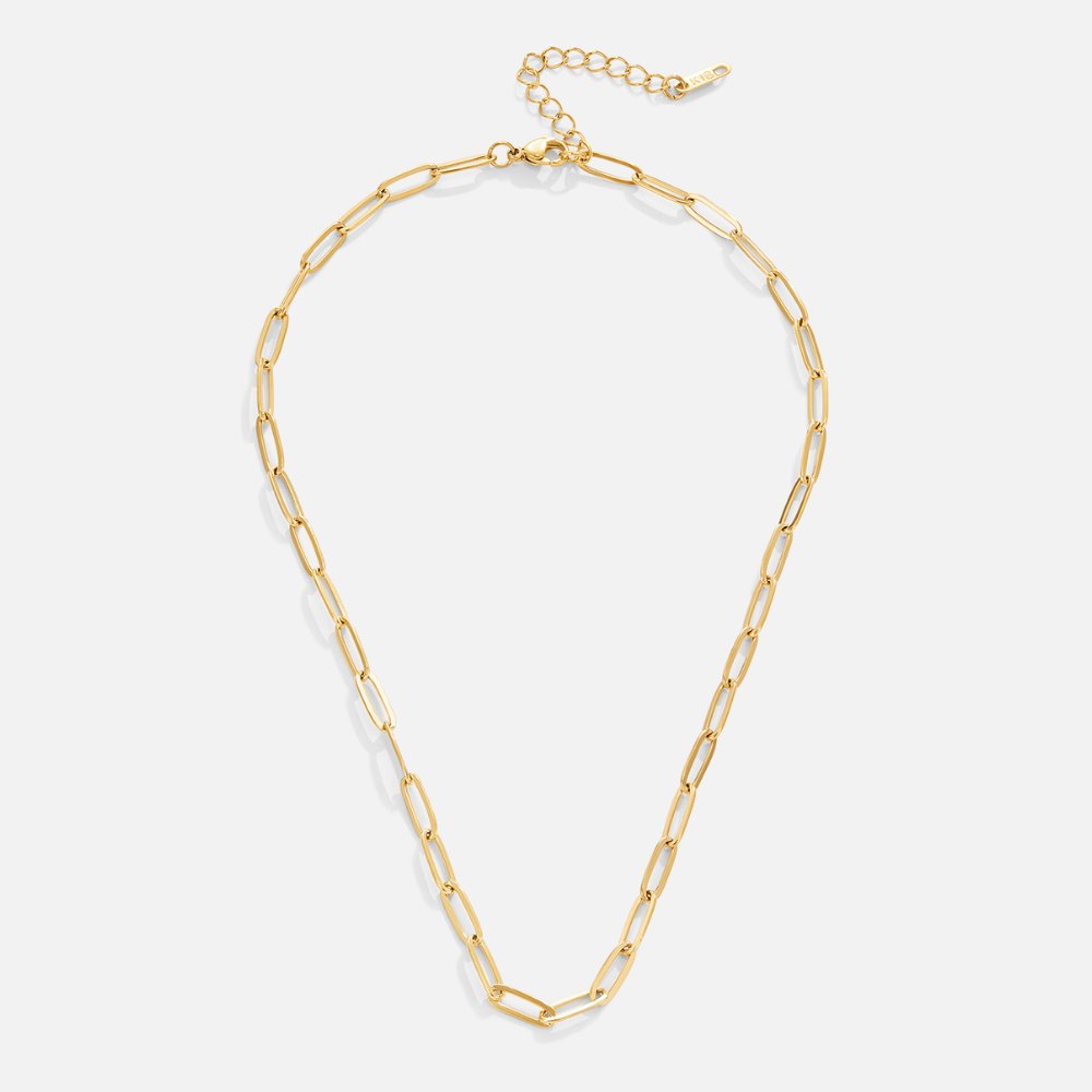 Gold Paperclip Necklace