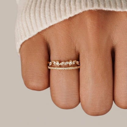 Mia Gold Crystal Ring