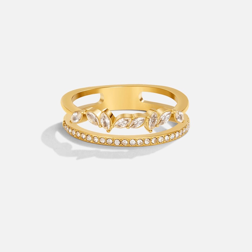 Mia Gold Crystal Ring