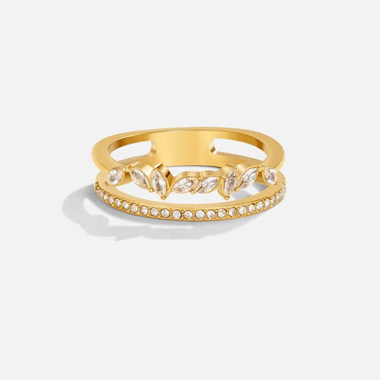 Mia Gold Crystal Ring