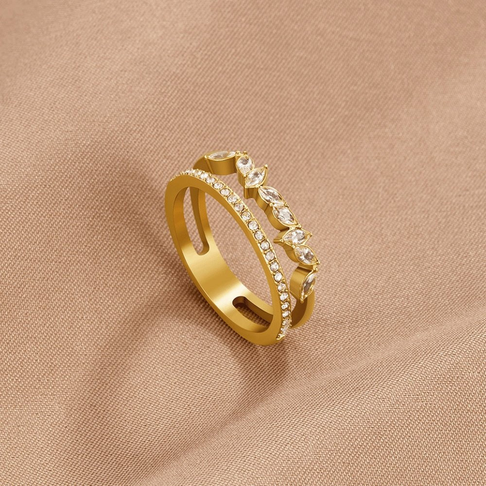 Mia Gold Crystal Ring