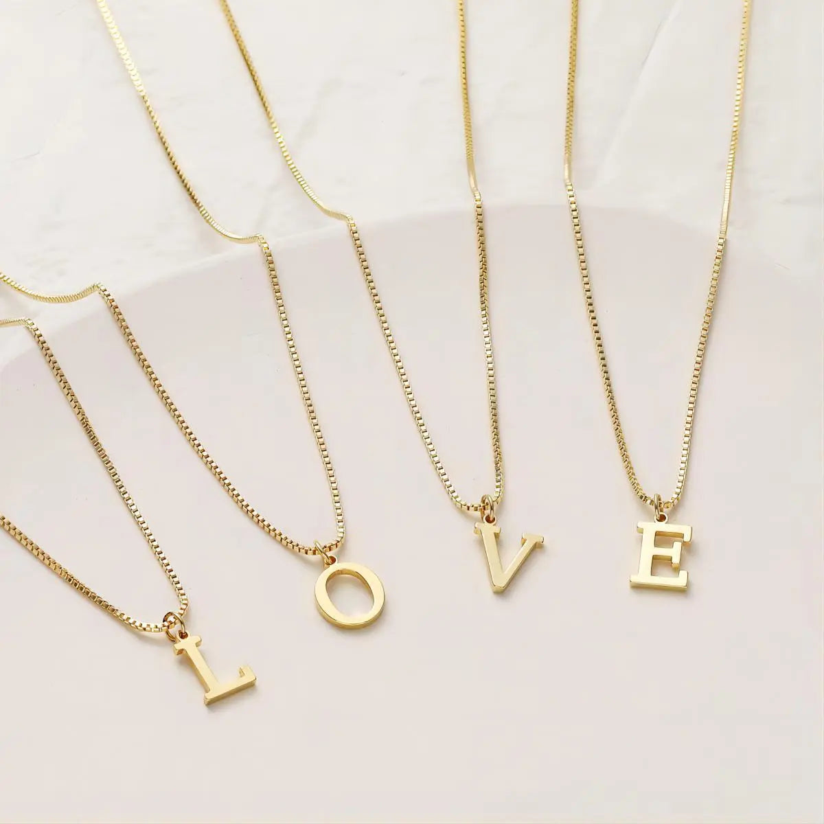 Love Initial Necklace