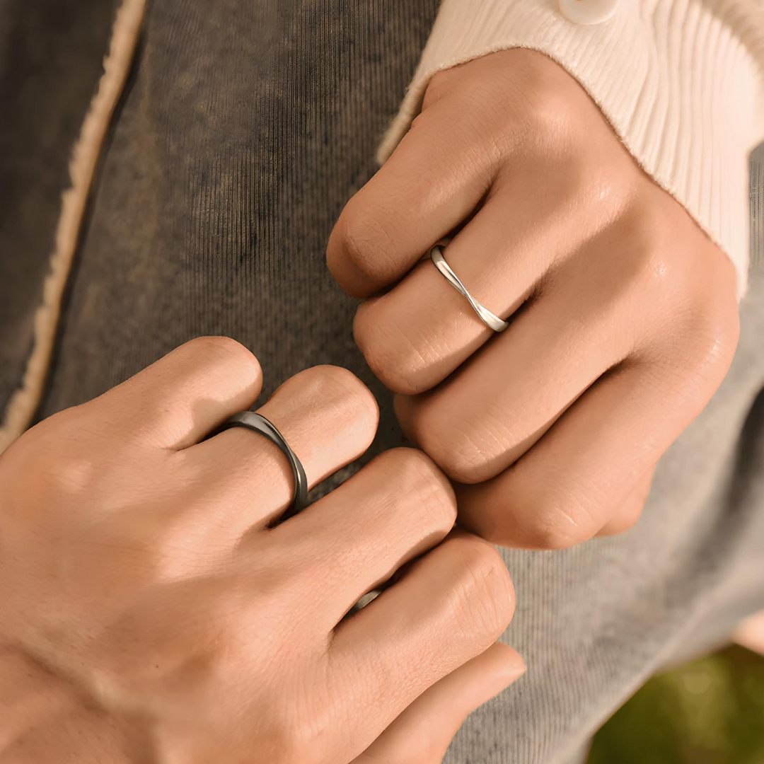 Love Promise Ring Set for Couples