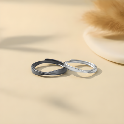 Love Promise Ring Set for Couples