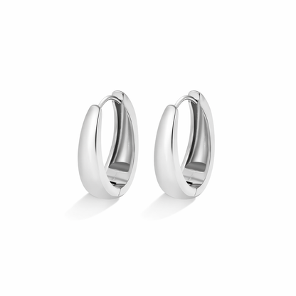 Valentina Silver Hoops