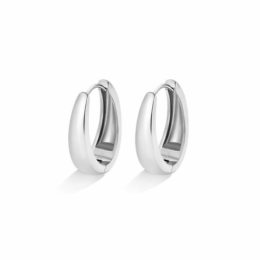 Valentina Silver Hoops
