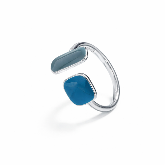 Aquamarine Silver Ring