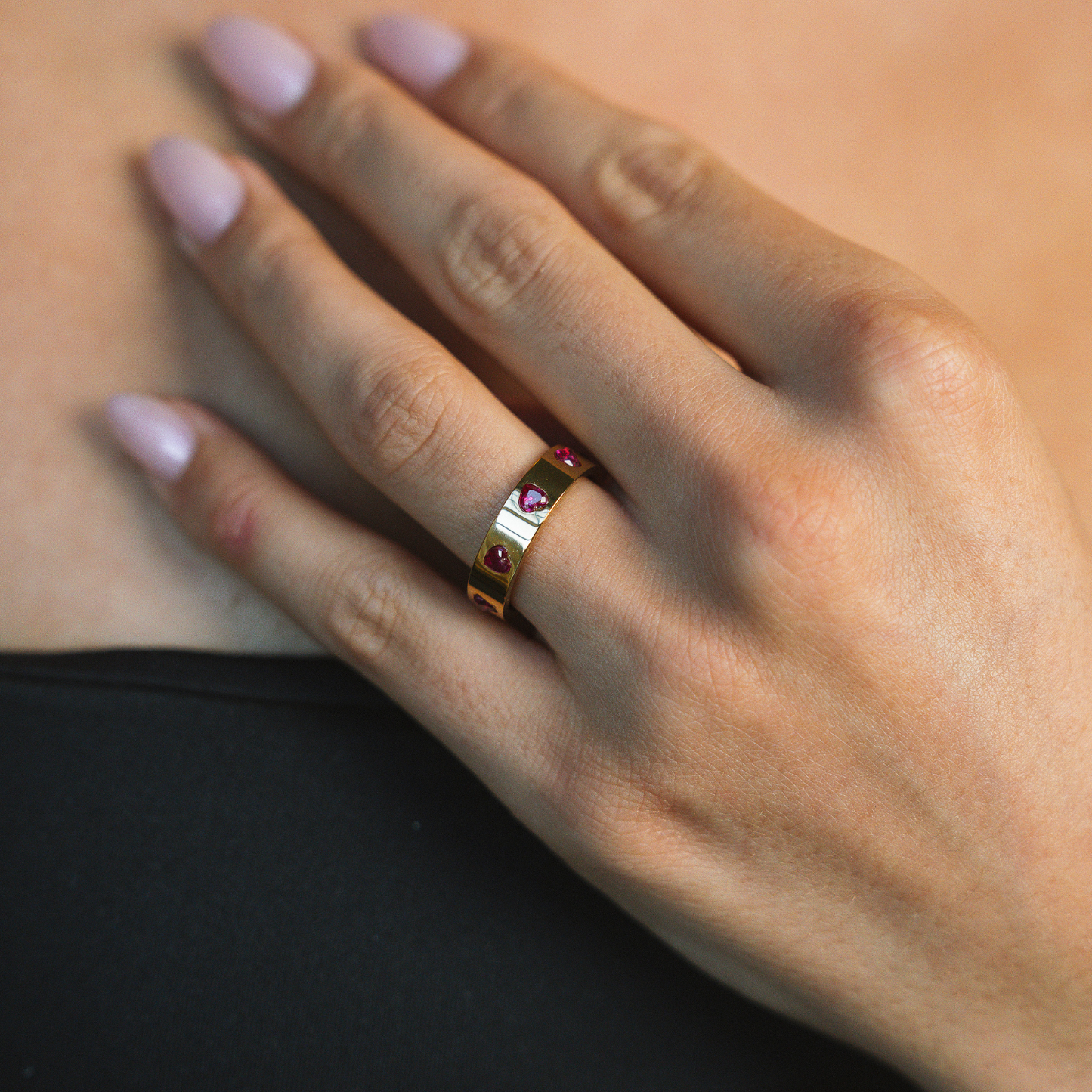 Gold Plated Crush Ring