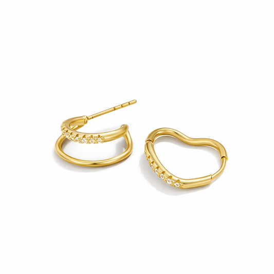 Leyla Crystal Hoops