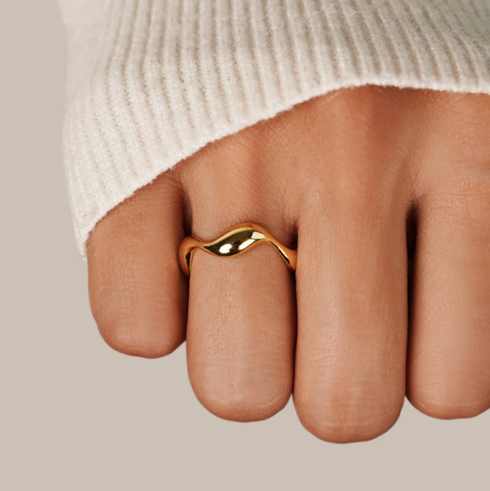 Wave Gold Ring