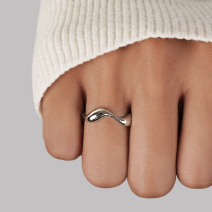 Wave Silver Ring
