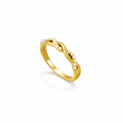 Bella Twisted Pearl Ring