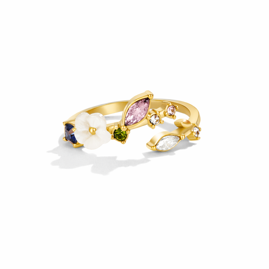 Blossom White Gold Ring