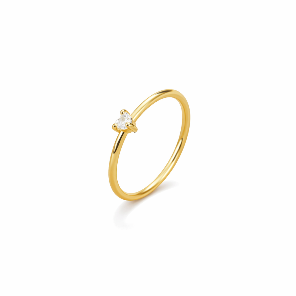 Crystal Heart Ring