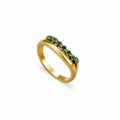 Marissa Emerald Green Ring