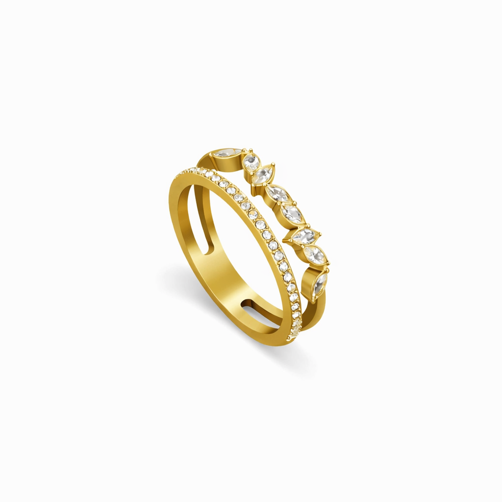 Mia Gold Crystal Ring