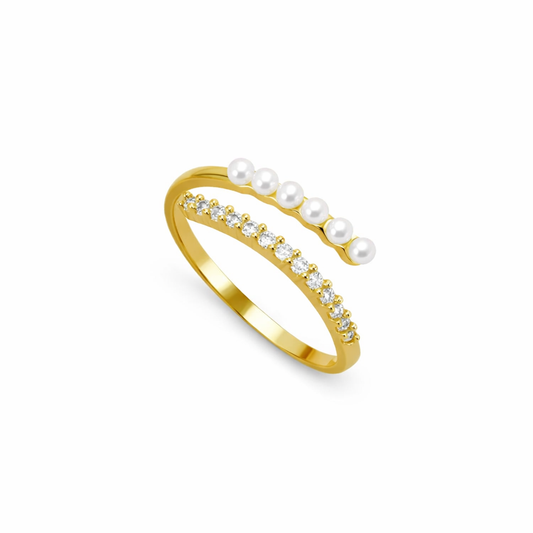 Pearl Crystal Ring