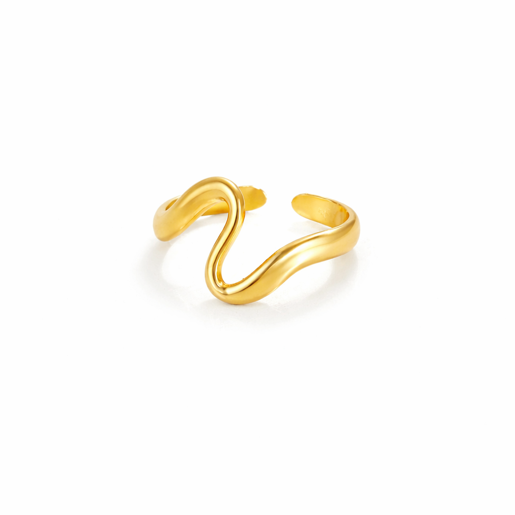 Twisted Wave Gold Ring