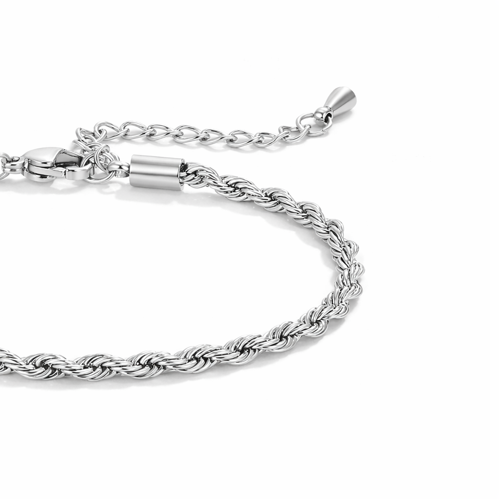 Twisted Silver Bracelet