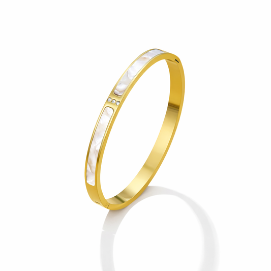 Sahara White Gold Bangle