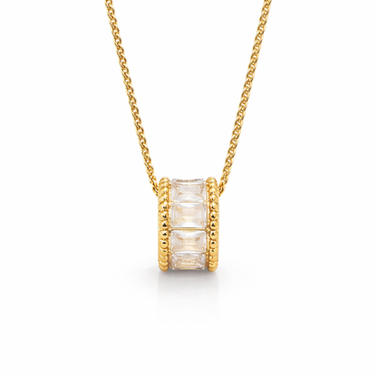Gigi Gold Crystal Necklace