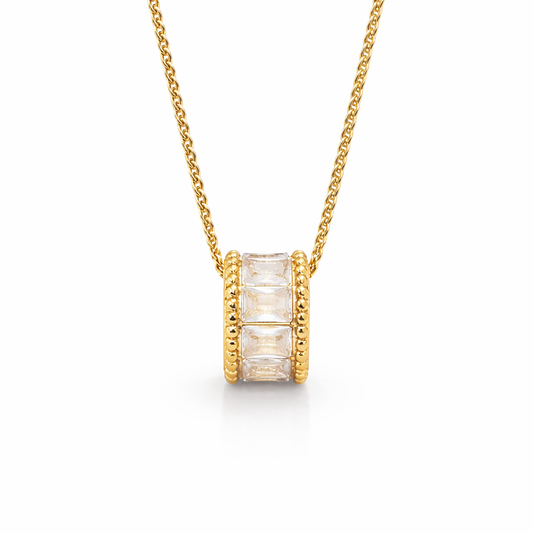 Gigi Gold Crystal Necklace