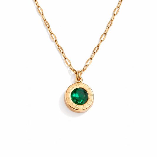 Athena Green Crystal Necklace