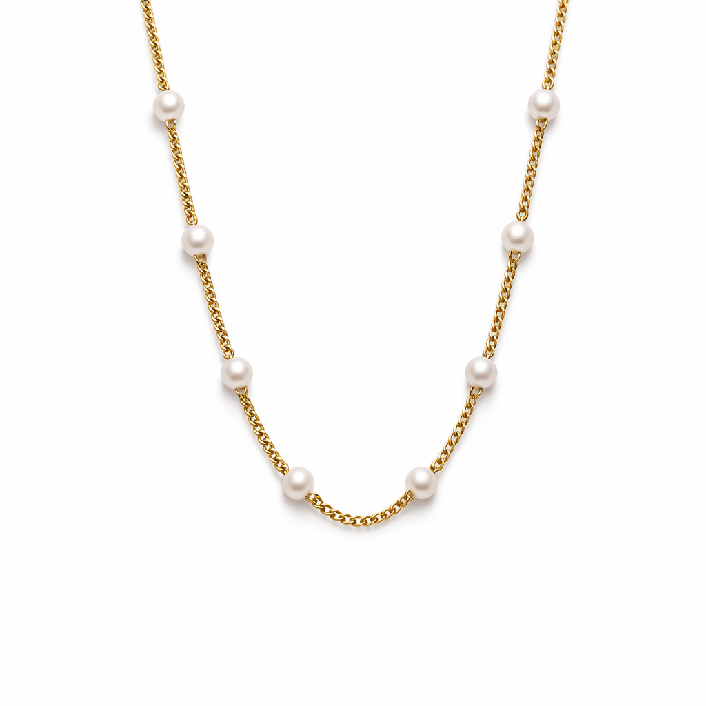 Nura Pearl Necklace 18K Gold
