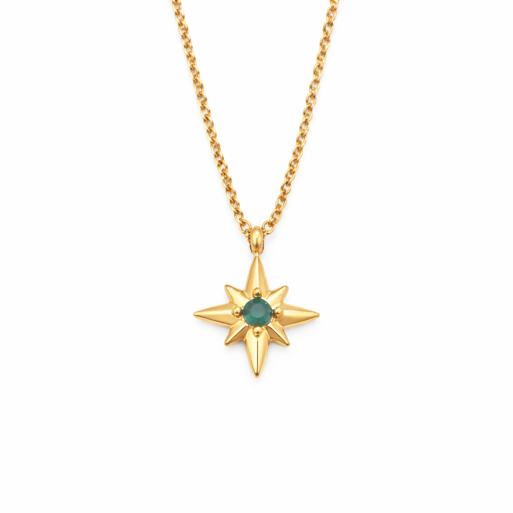 Emerald Star Necklace