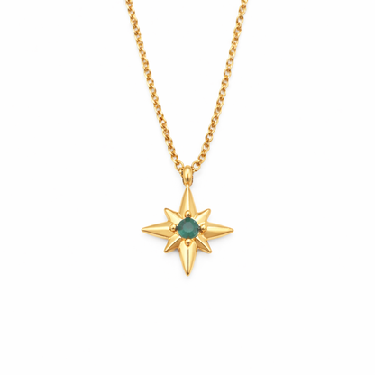 Emerald Star Necklace