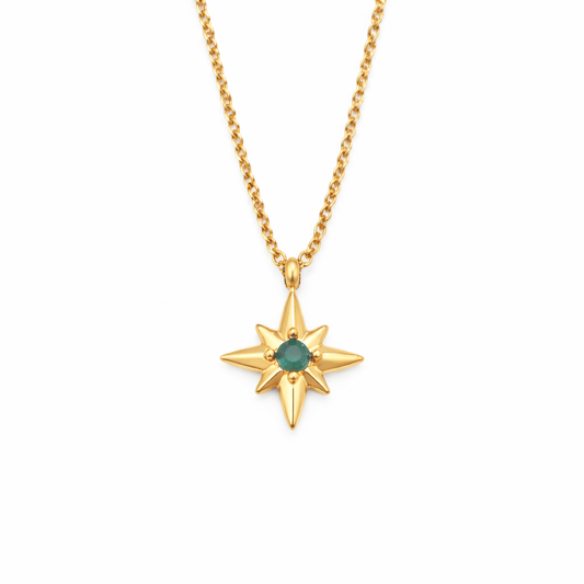Emerald Star Necklace