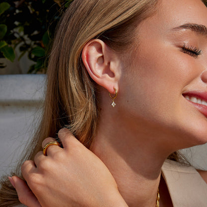 Crystal Clover Earrings