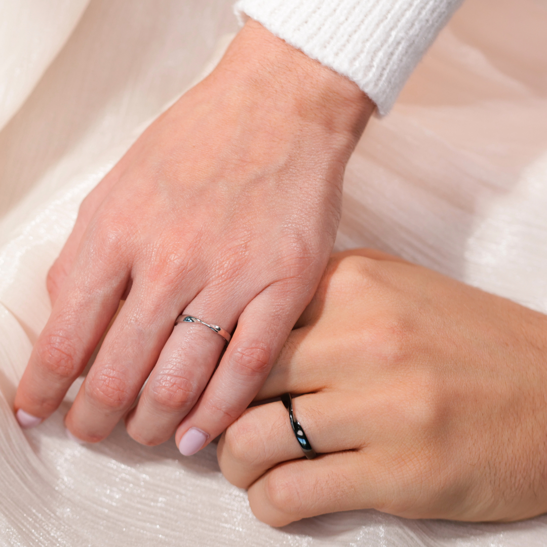 Love Promise Ring Set for Couples