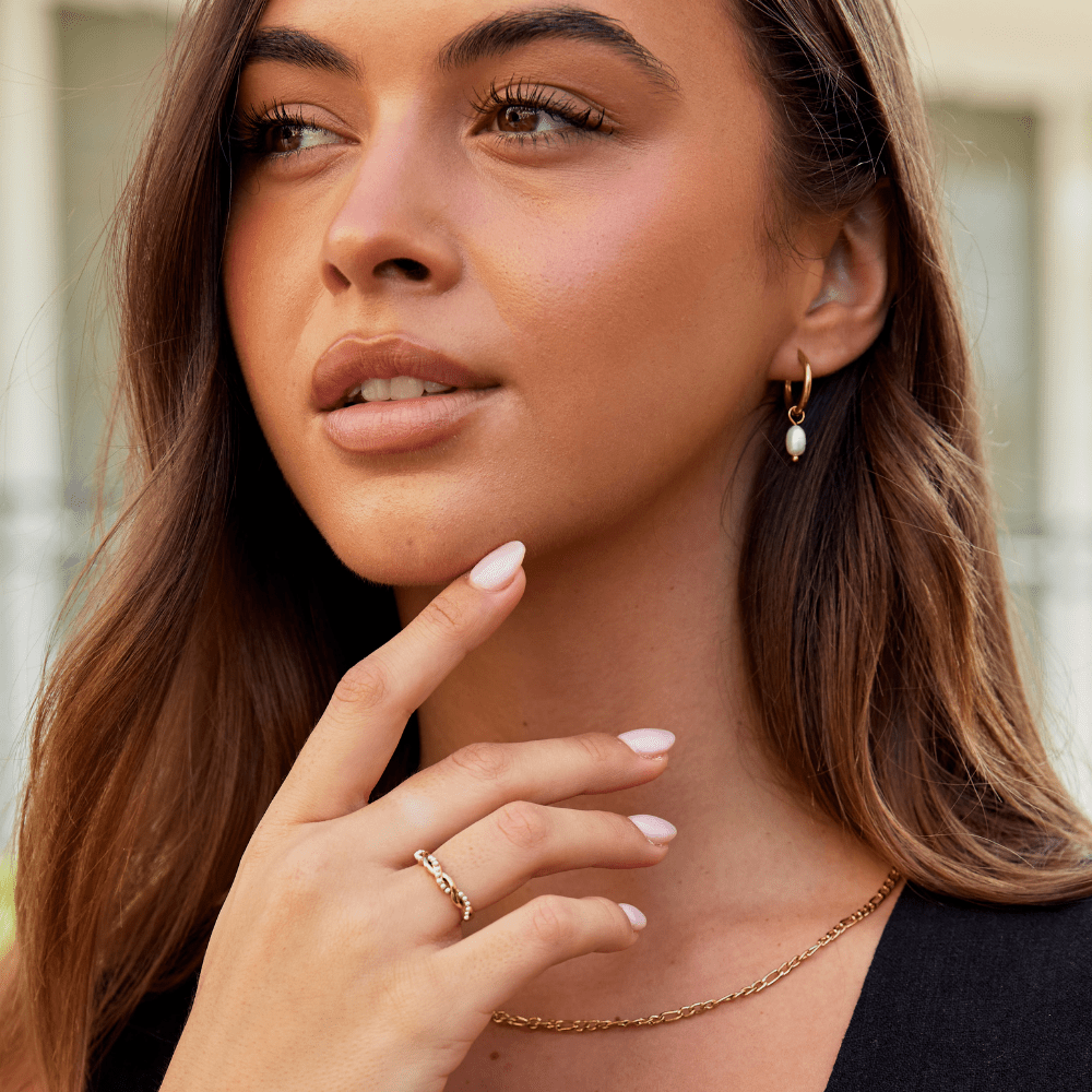 Bella Twisted Pearl Ring