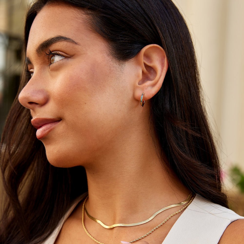 Blue Eternity Hoops