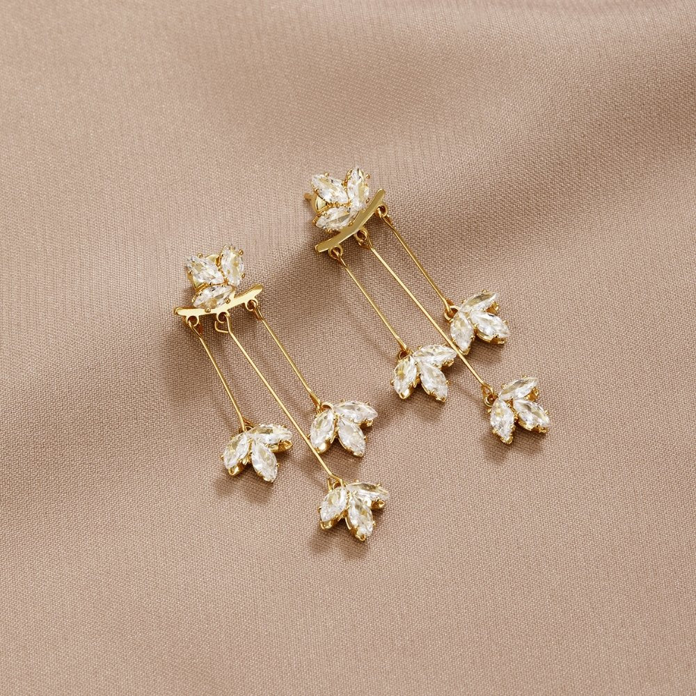 Lotus Crystal Earrings