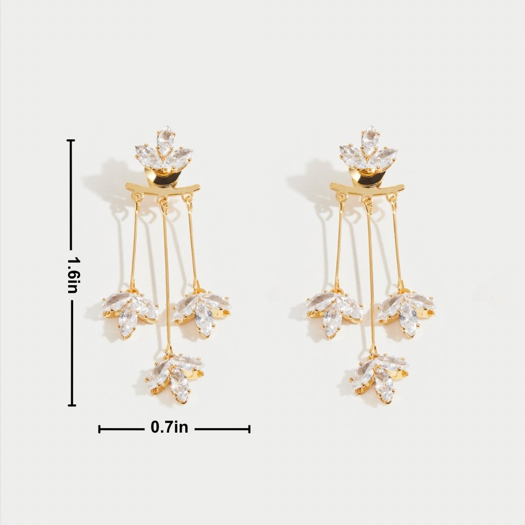 Lotus Crystal Earrings