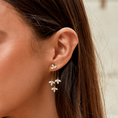 Lotus Crystal Earrings