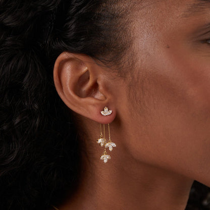 Lotus Crystal Earrings