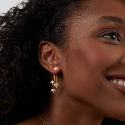 Lotus Crystal Earrings