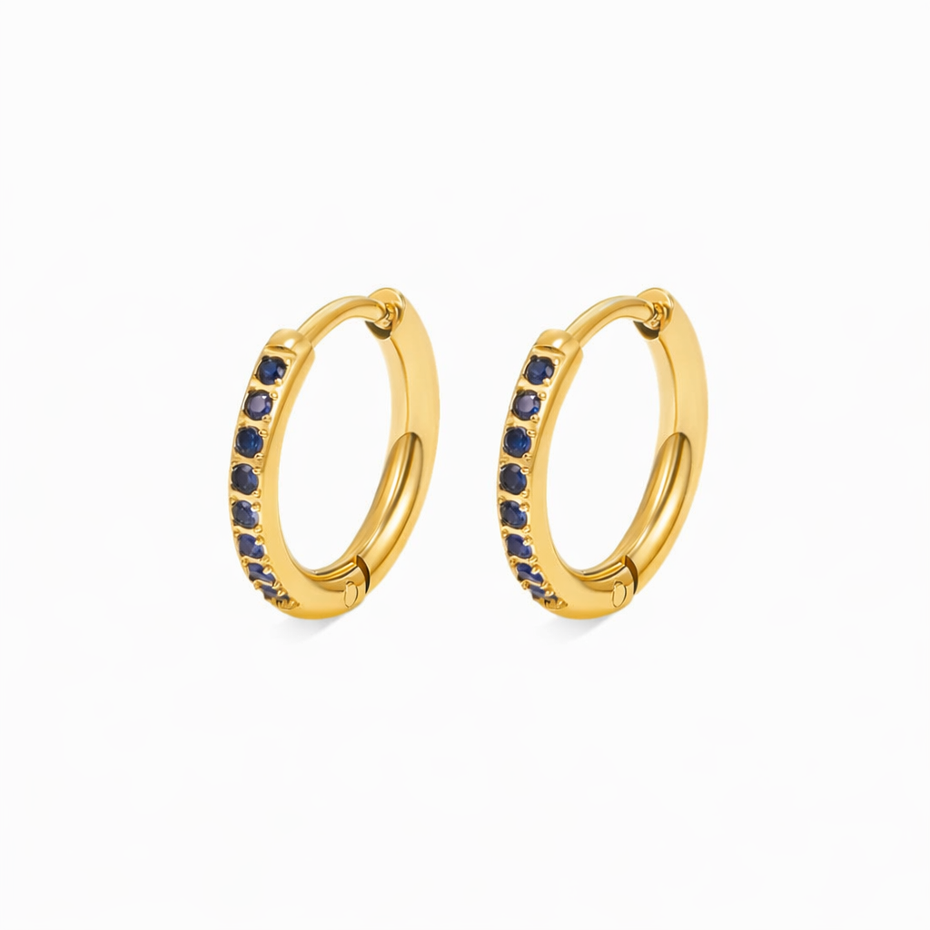 Blue Eternity Hoops