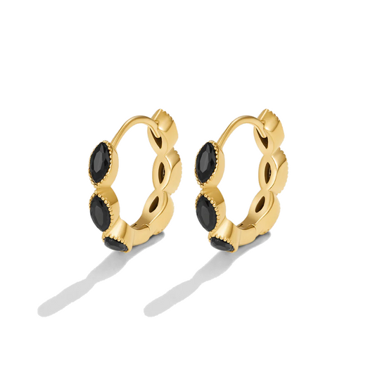 Onyx Mini Hoops