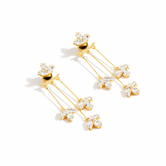Lotus Crystal Earrings