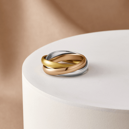 Elena Two-Tone Loop Ring