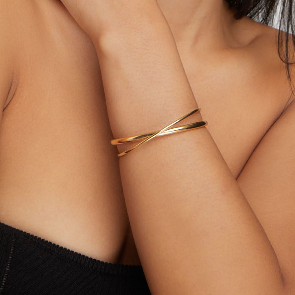 Eva Twisted Gold Bracelet