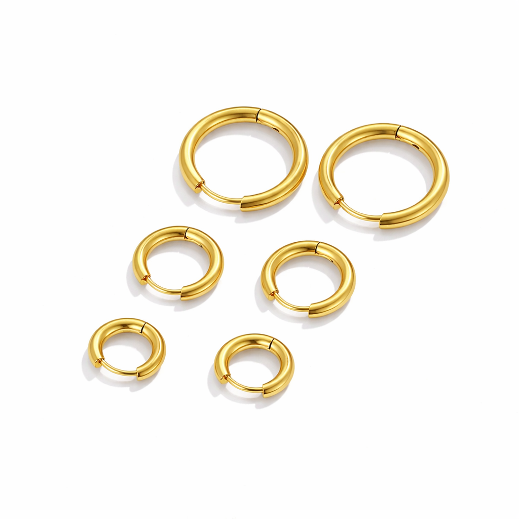 Gold Trio Mini Hoops Set